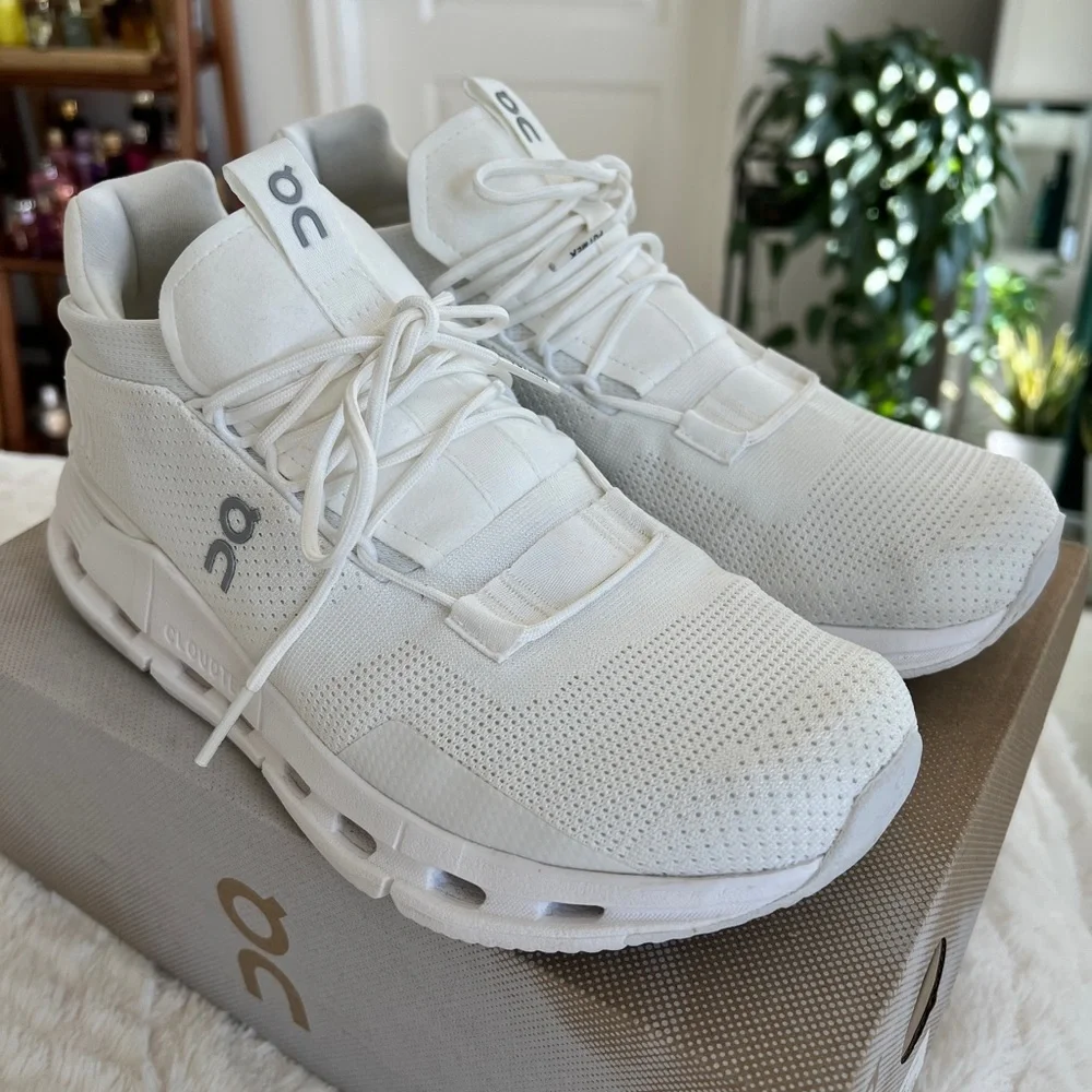On Women’s Running Cloudnova 2 Sneakers in Undyed White, Size 9.5 - Picture 3 of 13